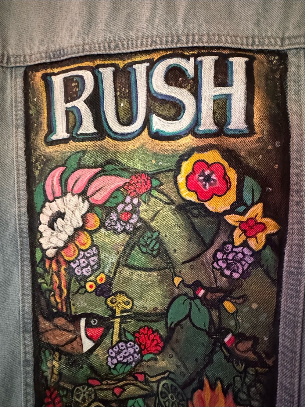 RUSH Hand painted Floral Jacket
